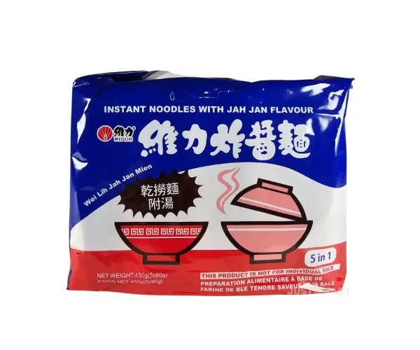 Wei lih - Instant noodle - jah jen 5pk / 伟力方便面 酱珍 5包 5x90g