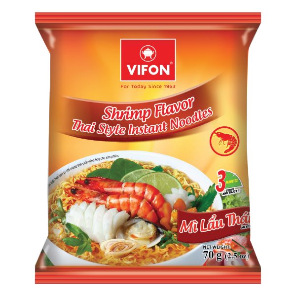 Vifon - Instant noodle - MLT shrimp / 方便面虾 70g