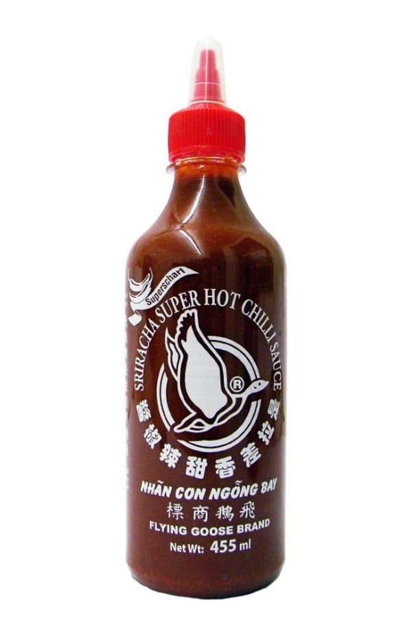 Flying goose - Sriracha chilli sauce super hot / 飞雁 - 拉差辣椒酱超辣 455ml