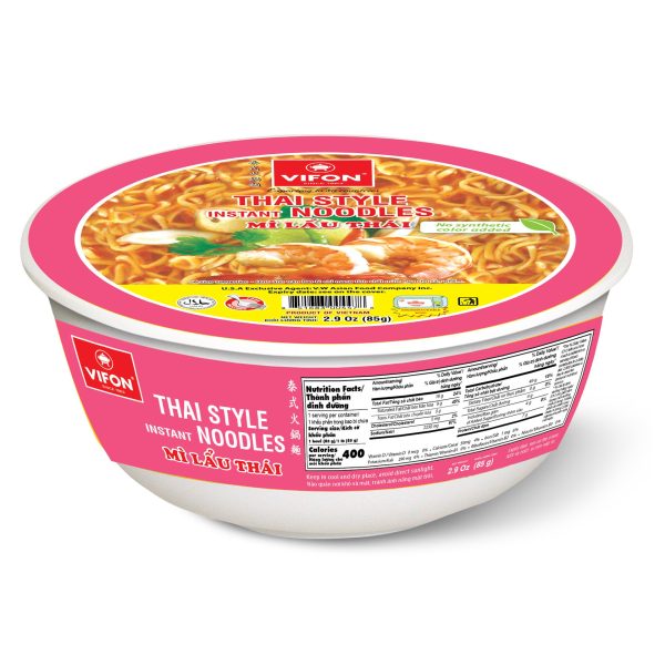 Vifon - Bowl noodle - MLT Thai style / 泰式碗面 85g