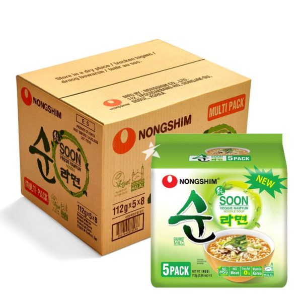 Nongshim - Soon veggie multipack / 农心淳蔬菜多件装 8x(5x112g)