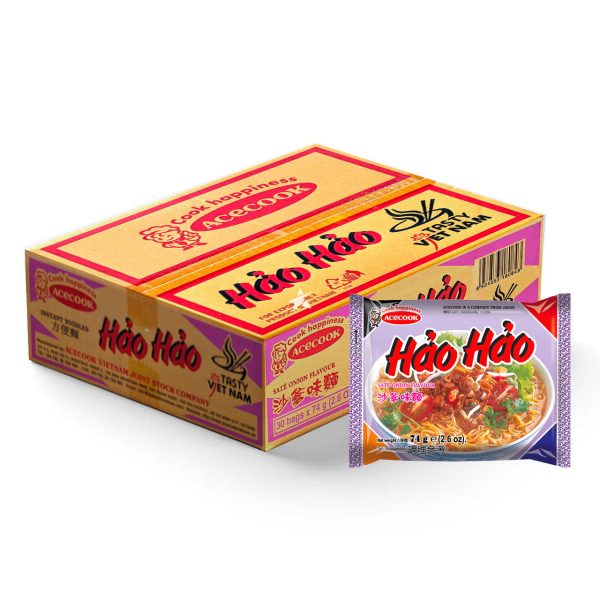 Acecook - Instant noodles - Haohao sate onion / 方便面 好好沙爹 洋葱 30x75g