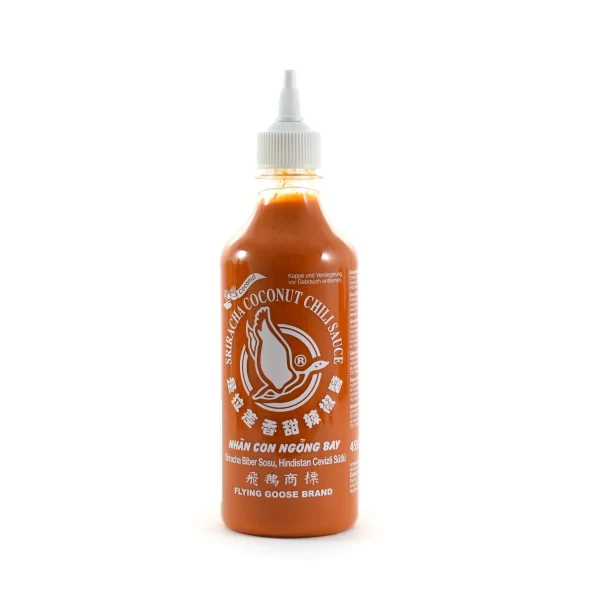 Flying goose - Sriracha chilli sauce coconut flavour / 飞雁 - 拉差辣椒酱 椰子味 455ml