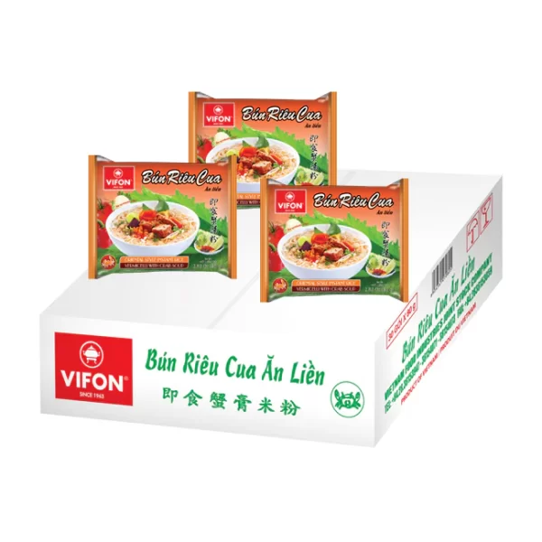 Vifon - Instant vermicelli - sour crab soup / 即食粉丝酸蟹汤 30x80g