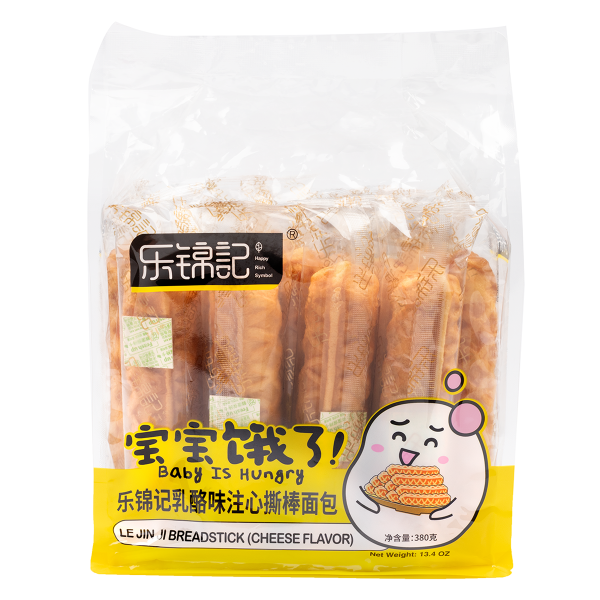 Le jin ji - Breadsticks Cheese flavour / 乐金记 - 面包棒 芝士味 380g