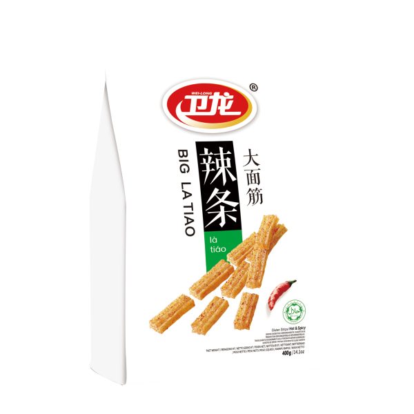 Weilong - Latiao gluten strips hot & spicy / 卫龙 - 辣条面筋麻辣烫 400g