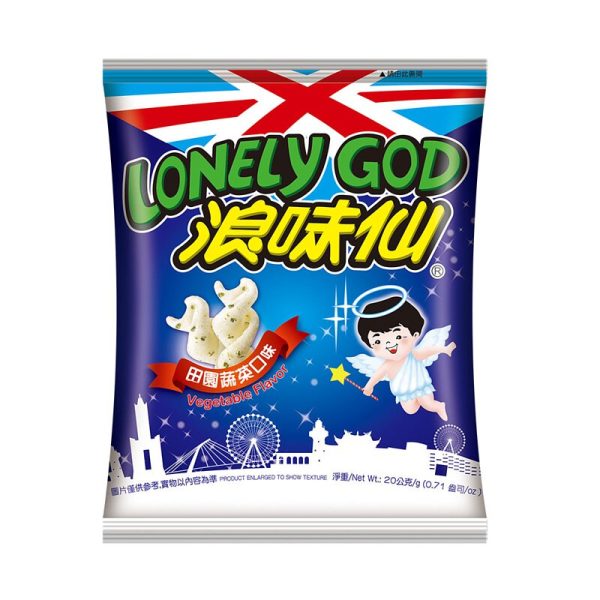 Want want - Lonely god potato twist vegetable flavour / 旺旺-孤独神薯麻花蔬菜味 16g