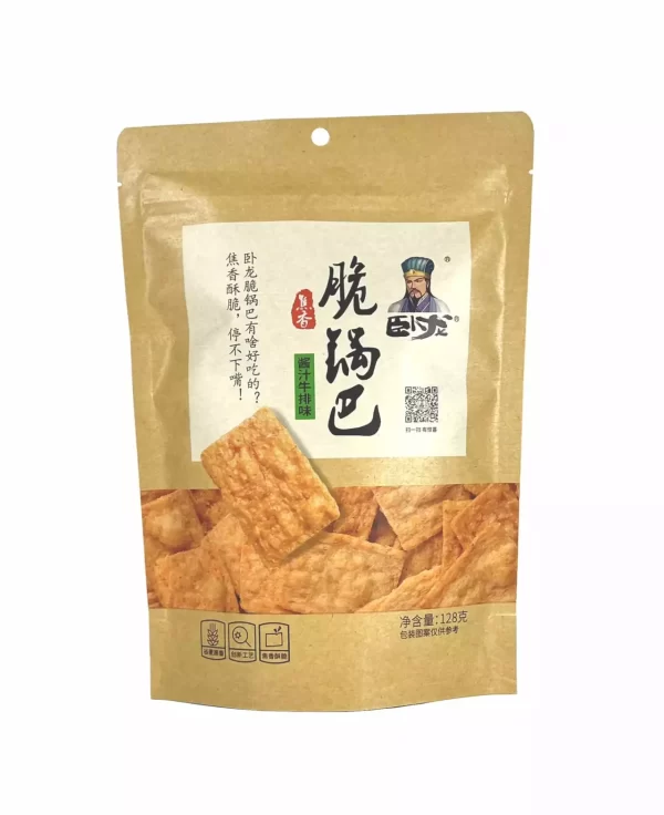 Wo long - Rice cracker steak flavour / 卧龙-米果牛排味 128g