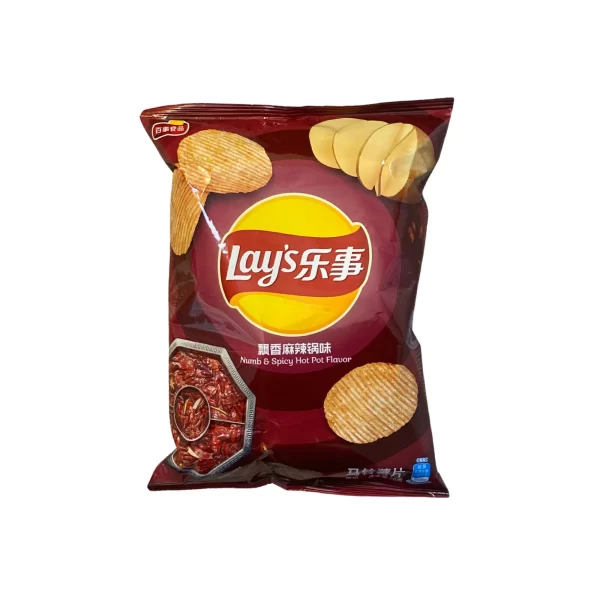 Lay's - Potato crisps numb & spicy hot pot flavour / 薯片麻辣火锅味 70g