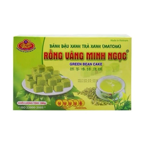 Chinh hieu - Green tea mung bean cake / 绿茶绿豆糕 280g