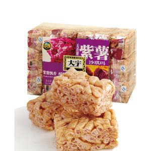 Dayu - Sweet Cake Sachima with Purple Sweet Potato / 紫薯沙琪玛糕 408g