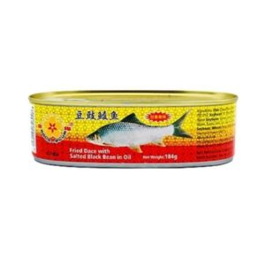 Gold Plum - Fried Dace with Salted Black Bean In Oil  油焗咸黑豆鲮鱼 184g
