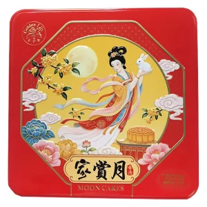 GL - 2 Yolk Mooncake White Lotus Seed Paste - 双黄白莲蓉月饼 640g