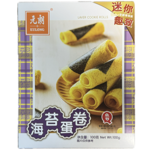 Eulong - Laver Cookie Rolls - 海苔饼干卷  100g